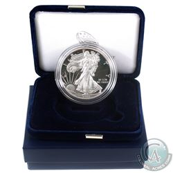 2015-W Burnished American Eagle 1oz Fine Silver Proof Coin with Display Box and Certificate of Authe