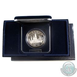 1996-P US Smithsonian Institution 150th Anniversary Commemorative Proof Silver Dollar with display b