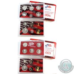 2005 & 2006 United States Mint silver proof set with box and coa (coins are toned and packaging cont