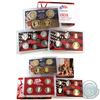 Image 1 : 2007 & 2008 United States Mint silver proof 14-coin set with box and coa (coins are toned and packag