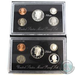 1994 & 1996  Silver United States Mint silver proof sets (toned). Some coins are lightly toned, and 