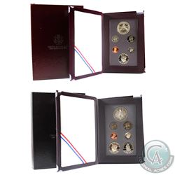 1988 & 1989 United States Prestige Proof coin sets. Coins contain natural toning and comes with all 