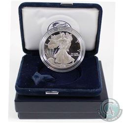 1998 United States Proof 1oz Fine Silver Eagle in all original mint packaging with COA. (Tax Exempt)