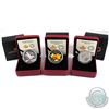 Image 1 : Lot of 3x 2014 Canada Maple Leaf Themed Fine Silver Coins - $10 Maple Leaf, $15 Maple of Longevity &