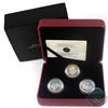 Image 1 : 2011 Canada 25-cent Parks Canada - Our Legendary Nature 3-coin Sterling Silver Set. (COA and sleeve 