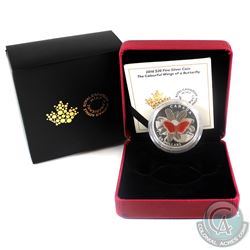 2016 Canada $20 The Colourful Wings of a Butterfly Fine Silver Coin. (TAX Exempt)