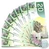 Image 1 : 10x 2004 $20 BC-64a-I Bank of Canada Notes with Consecutive Serial Numbers - EZM8945467-76. 10pcs