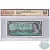 Image 1 : 1954 $1 BC-37bA-I, Bank of Canada, Beattie-Rasminsky, Modified Portrait, S/N: *B/M3094858, Replaceme