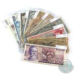 Lot of 1914-1983 Banknotes from Mexico - All Notes are Different. 10pcs