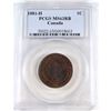 Image 1 : 1-cent 1881H PCGS Certified MS-63 RB. Coin contains consistent red tones with lustrous tones through