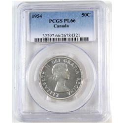 1954 Canada 50-cent PCGS Certified PL-66