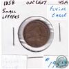 Image 1 : 1858 USA 1-cent Small Letters Flying Eagle Coin.
