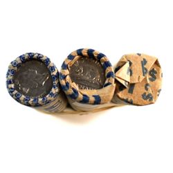 Estate Lot of Canada 5-cent Circulated Rolls. You will receive 1948, 1977 High 7, 1996 Far 6 & 1996 