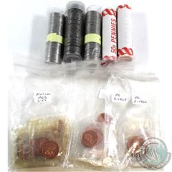 *Estate lot of Canada 1-cent & 5-cent Rolls/coins. Lot includes: 2x 2008 Canada 1-cent Rolls, 2x 200