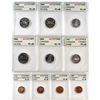 Image 1 : Estate Lot of 1962-1967 Canada 1-cent, 5-cent & 10-cent ACG Certified PL-68 to PL-70, two coins with