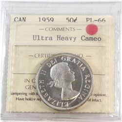 50-cent 1959 ICCS Certified PL-66 Ultra Heavy Cameo