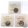 Image 2 : 2007, 2008 & 2008 Poppy Canada 25-cent ICCS Certified MS-66. 3pcs
