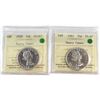 Image 1 : 50-cent 1959 & 1961 Both ICCS Certified PL-67 Heavy Cameo  2pcs.