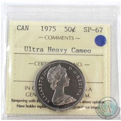1975 Canada 50-cent ICCS Certified SP-67 Ultra Heavy Cameo