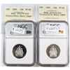 Image 2 : 2000 & 2004 Canada 50-cent Cross Graded NGC Certified PF-69 Ultra Heavy Cameo & ICCS Certified PF-68