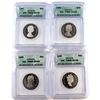 Image 1 : 1987-1990 Canada 50-cent ICG Certified PR69 DCAM. 4pcs