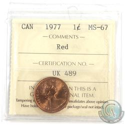 1977 Canada 1-cent ICCS Certified MS-67