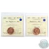 Image 1 : 2011 Magnetic & Non-Magnetic 1-cent ICCS Certified MS-67. 2pcs