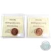 Image 2 : 2011 Magnetic & Non-Magnetic 1-cent ICCS Certified MS-67. 2pcs