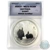 Image 1 : 2011-P Australia $1 Rabbit ANACS Certified MS-70 DCAM (Tax Exempt)