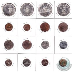 1859-1967 Canada Coin Collection.  You will receive the following, 1859 1-cent, 1882 1-cent, 1910 1-