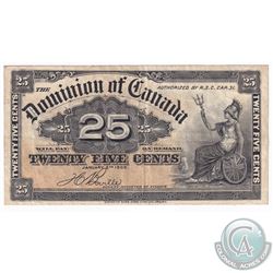 1900 Dominion of Canada 25ct Boville Note.