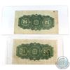 Image 2 : 1900 Dominion of Canada 25ct Saunders Note & 1923 Dominion of Canada 25ct Campbell-Clark Note.  2pcs