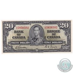 1937 Bank of Canada $20, Gordon-Towers, C/E Prefix, 5856592 UNC+.