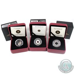 2011-2013 Canada $3 Fine Silver Coins - 2011 February Birthstone, 2013 Bee and Hive & 2013 Maple Lea