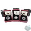 Image 1 : 2011-2013 Canada $3 Fine Silver Coins - 2011 February Birthstone, 2013 Bee and Hive & 2013 Maple Lea