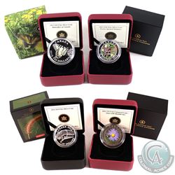 2012 $10 Canadian Geographic - Praying Mantis Fine Silver Coin, 2012 25-cent Flower & Fauna - Aster 