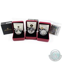 2010 Canada $10 75th Anniversary of the First Bank Notes, 2013 $25 Canada - An Allegory & 2014 Canad