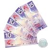 Consecutive 2001 Bank of Canada $10, Knight-Dodge, BEI/3806361/62/63/64. Unc Condition. 4pcs.
