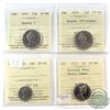 Image 1 : 1971-1972 Canada ICCS Certified SP-66 Coin collection with minor Errors.  You will receive the follo