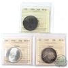 Image 1 : 1964, 1966, 1967 Canada 50-cent ICCS Certified Collection.  You will receive the following, 1964 MS-