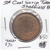 Image 1 : Coal Scrip Sheffield 50-cent Token B