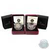 Image 1 : 2011 Canada $20 Topaz & Hyacinth Crystal Snowflake Fine Silver Coins (TAX Exempt) 2pcs.