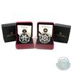 2009 Canada $20 Blue Version & 2010 Canada $20 Tanzanite Crystal Snowflake Fine Silver Coins. (TAX E