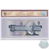 Image 2 : 1986 $5 BC-56aA, Bank of Canada, Crow-Bouey, Yellow back Position number, ENX Replacement, BCS Certi