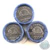Image 1 : 2005P, 2006P & 2007 Canada 5-cent Original Rolls of 40pcs. 3 rolls
