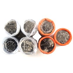 Group Lot of 7x 2000-2009 Canada 25-cent Original Rolls (Except for 2) of 40pcs. You will receive 20