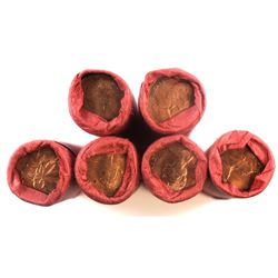 1973 Canada 1-cent Original Rolls of 50pcs. 6 rolls