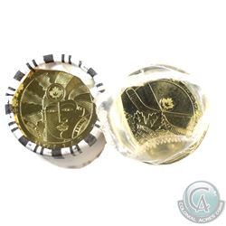 2017 Canada $1 Toronto Maple Leafs 100th Anniversary & 2019 $1 Equality Original Rolls of 25pcs. 2 r