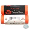 Image 2 : 2004P Canada 25-cent Coloured Poppy & 2008 25-cent Poppy Original Rolls of 40pcs. 2 rolls