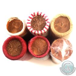 Estate Lot of 1967-2005 Canada 1-cent Original Rolls of 50pcs. You will receive 1967, 1968, 1978, un